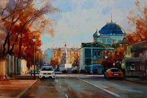 Когда наступит осень на Большой Никитской. Москва.